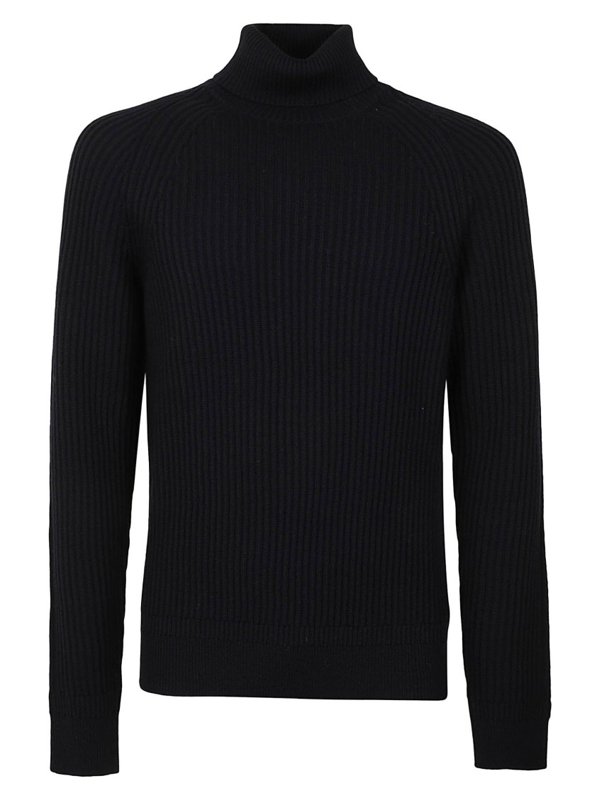 Zanone Turtleneck Sweater In Black