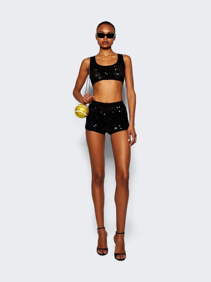 Shop Judith Leiber Tennis Ball Clutch Yellow And White Crystal