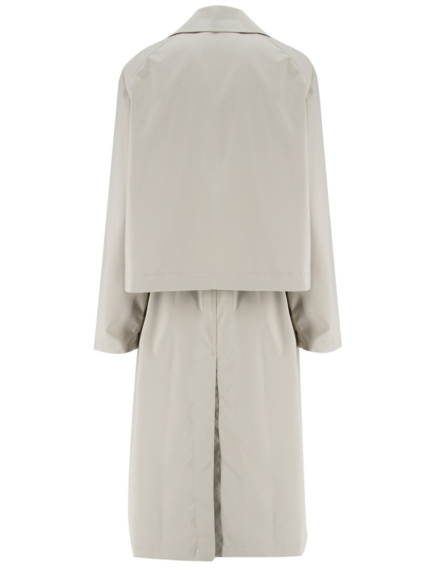 Moorer 3-in-1 Trench Coat In Technical Fabric In Neutrals