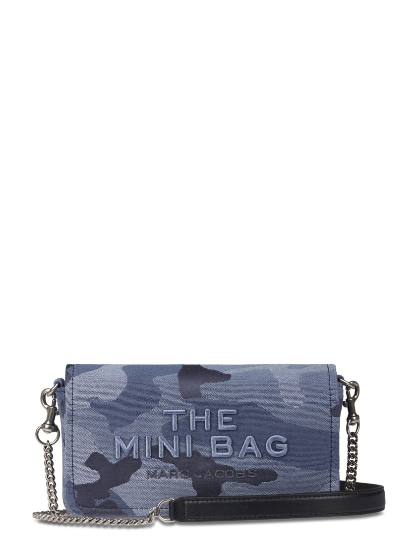 Marc Jacobs Compact Camouflage Mini Bag With Chain Strap In Gray