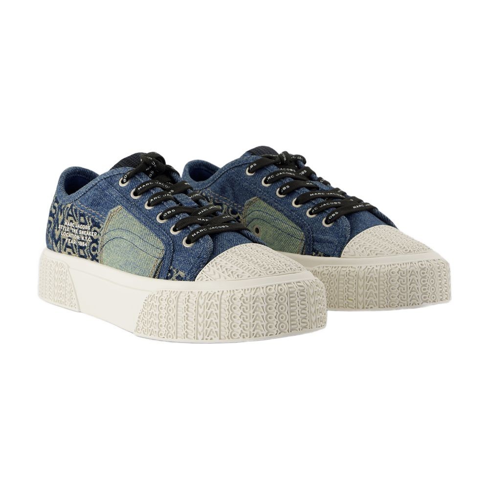 Shop Marc Jacobs Sneakers - Cotton - Blue