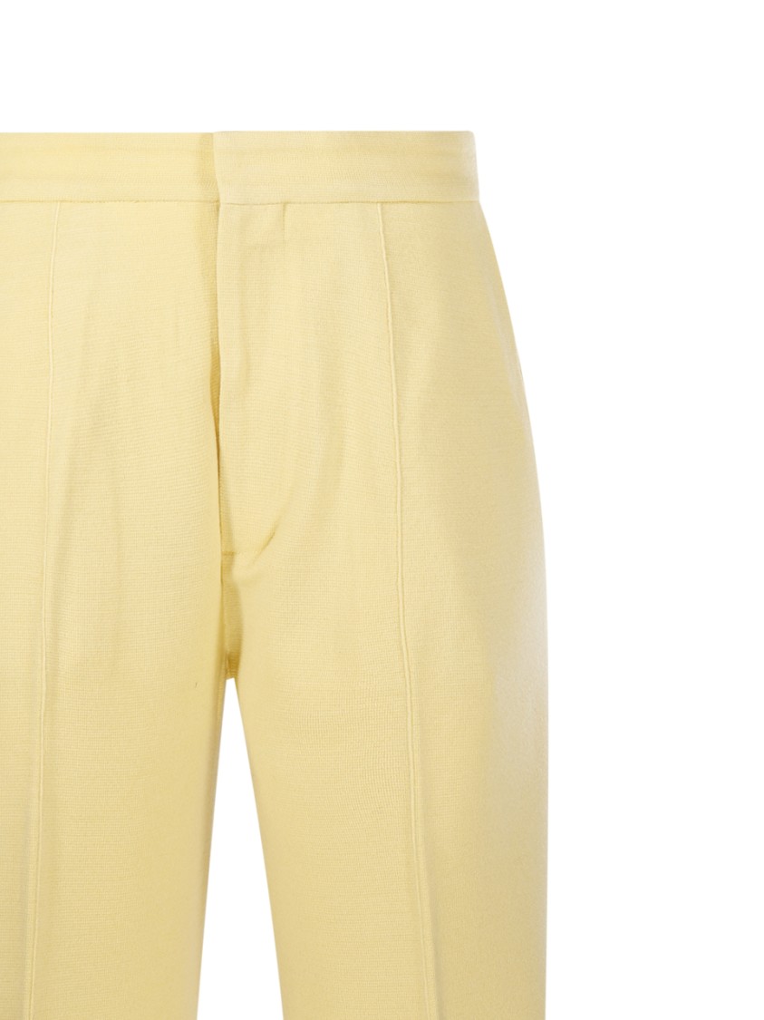 Forte Forte Tailored Stitched Milan Pant In Yellow