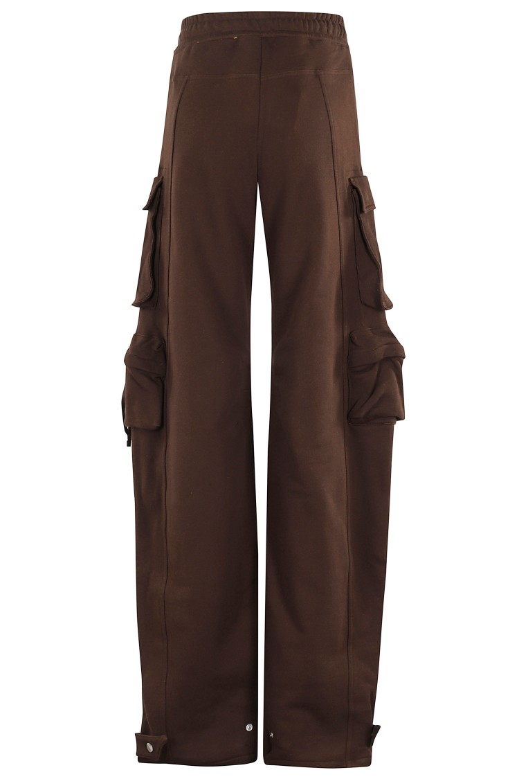 Attico Cargo Fern Pants In Brown