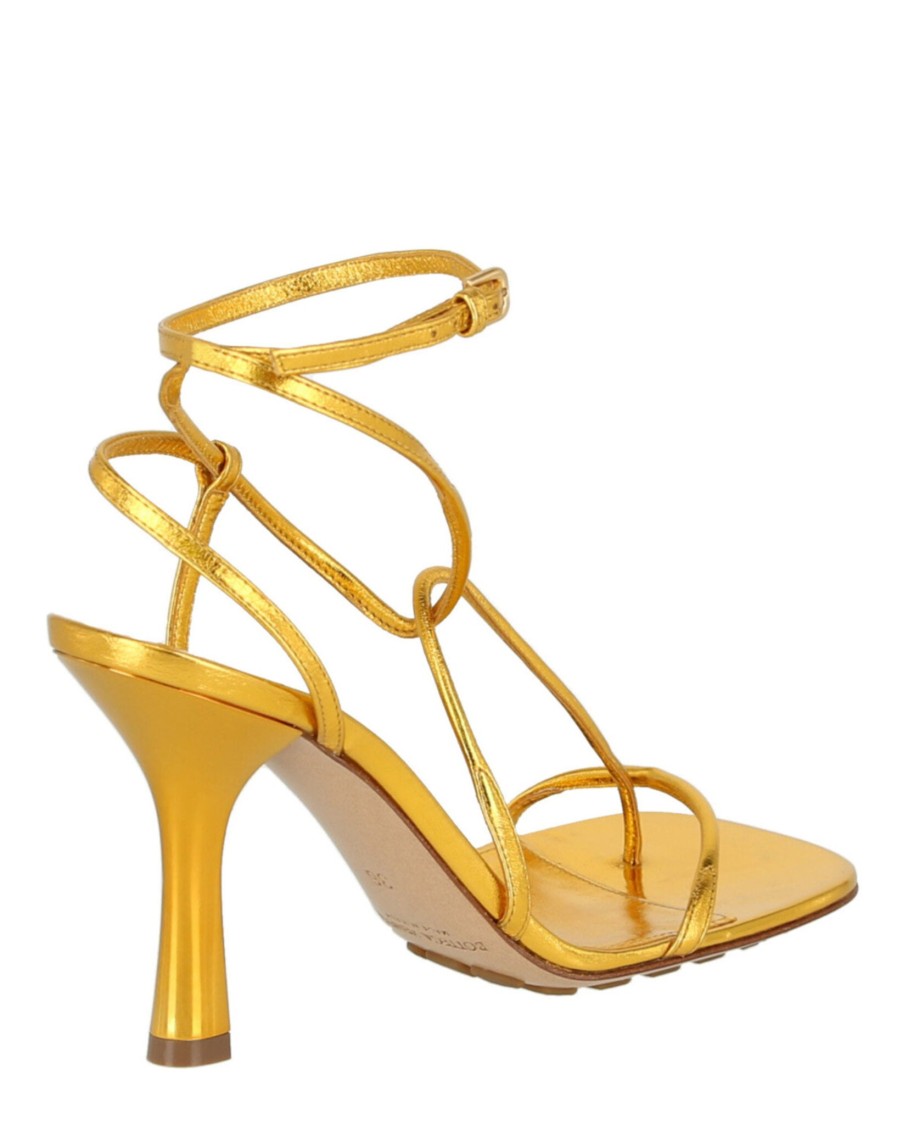 Bottega Veneta Barely There Metallic Heels