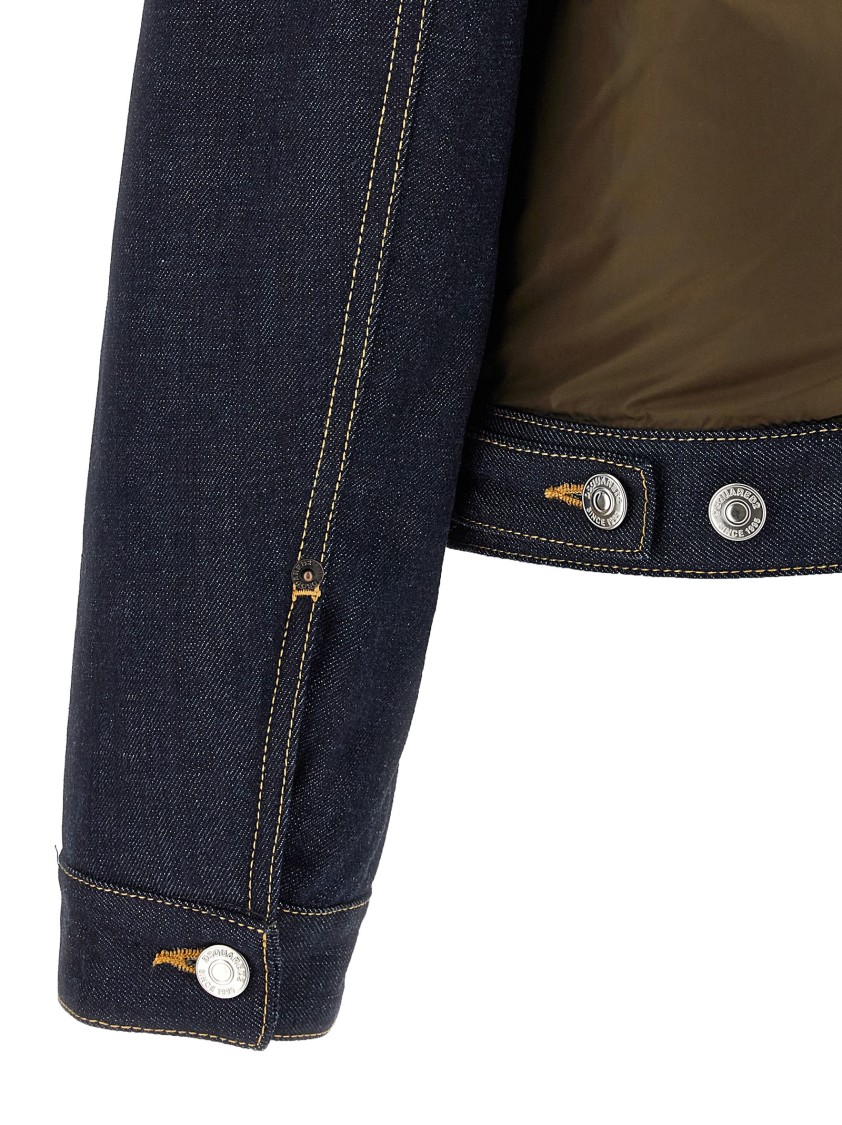 Dsquared2 Hybrid Puffer-jeans Puffer Jackets Multicolor