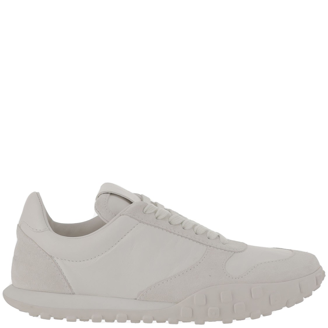 Jil Sander Satin-effect Nylon Sneakers With Suede Trim And Rubber Sole