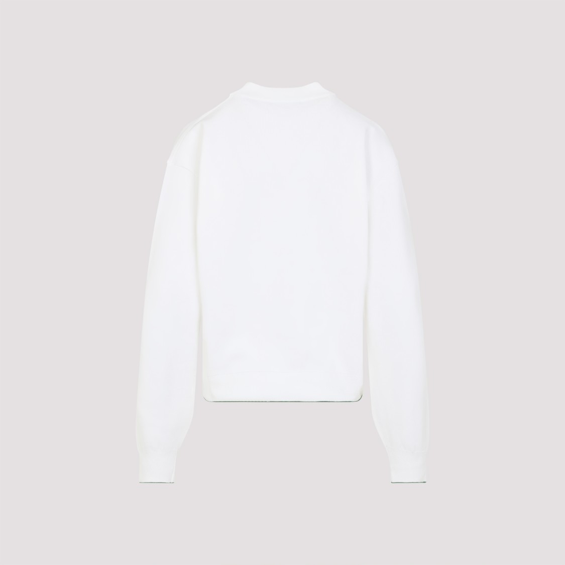 Jacquemus Womens Hotel Address White The Venice Embroidered-text Woven-knitted Top In White