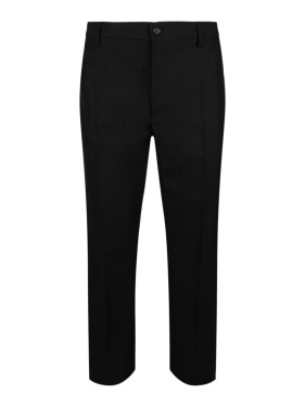 パンツ VERSACE Cut-out pants Black  10180211A12258 Versace Cut-Out Pants Skinny in Black | THE LIST
