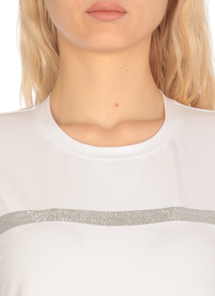 Shop D Exterior D. Exterior White Cotton T-shirt