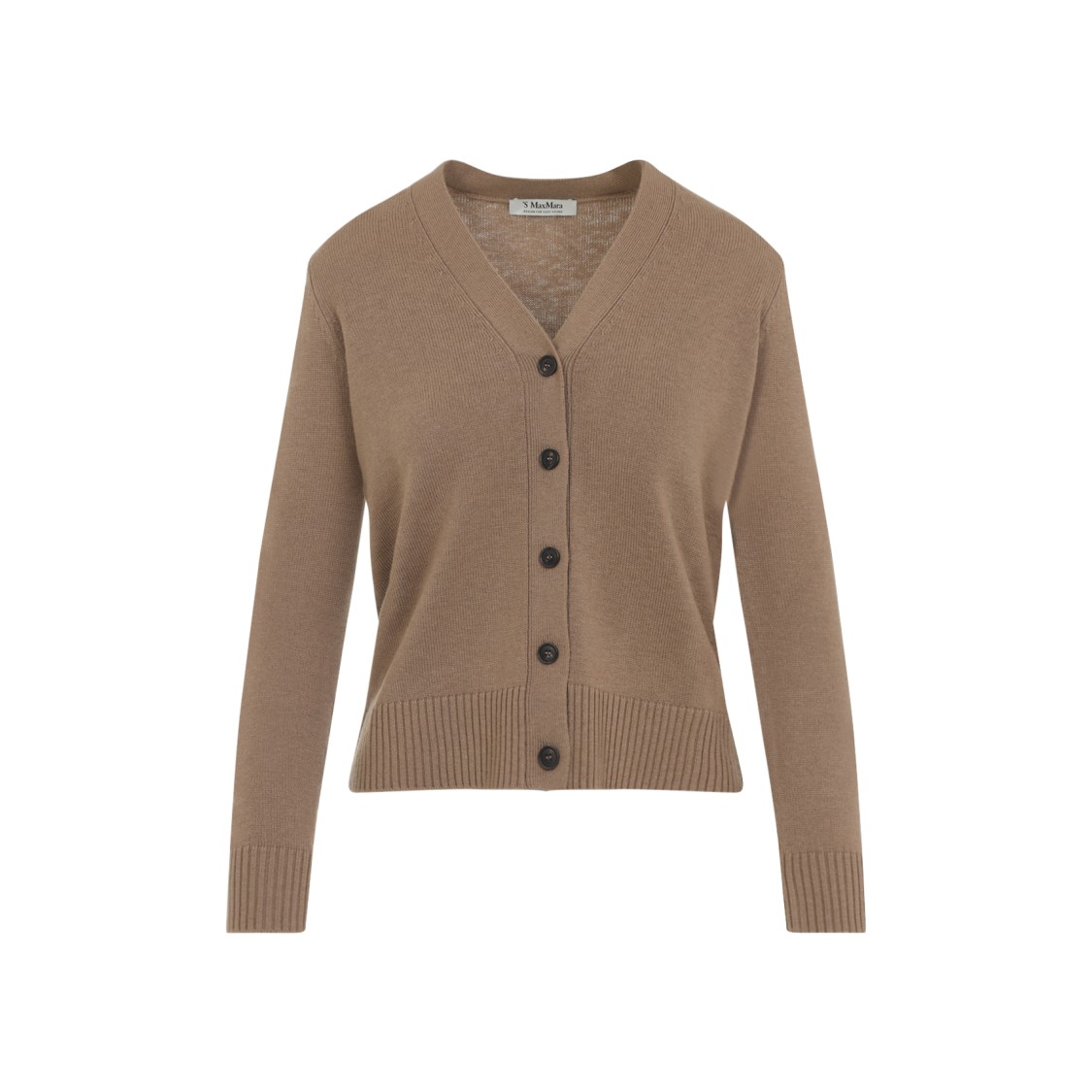 Max Mara Apollo Patches Cardigan In Brown