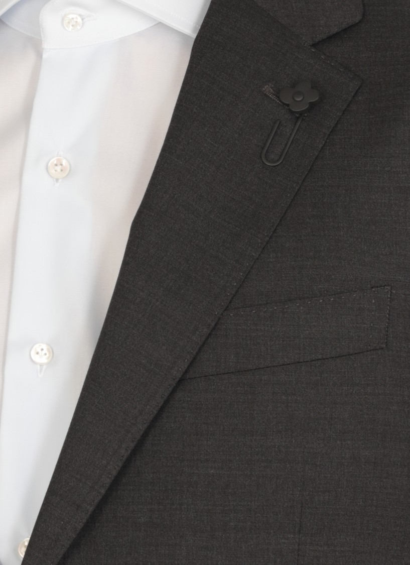 Lardini Virgin Wool Suit In Grey