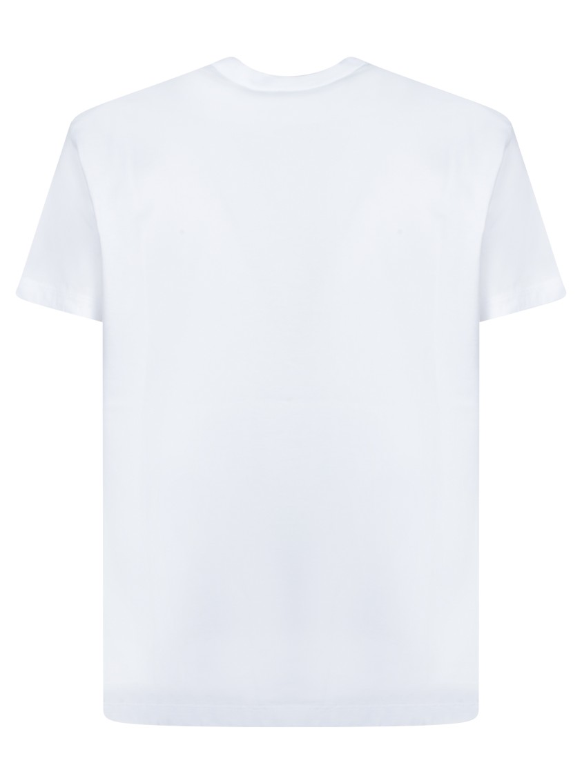 Dsquared2 Crew Neck T-shirt With Bold Logo Print In White