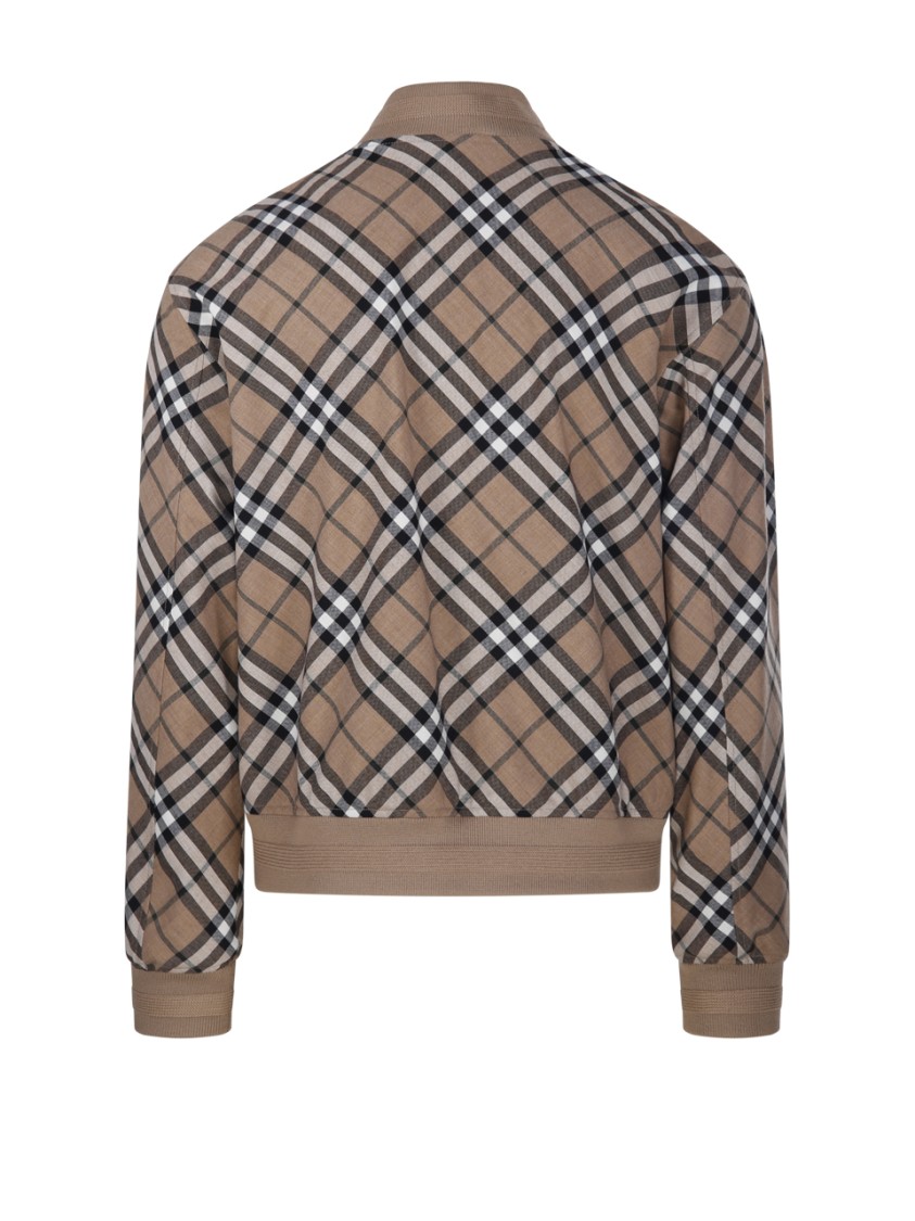 BURBERRY BURBERRY CLASSIC CHECK JACKET WITH STRUCTURED SILHOUETTE