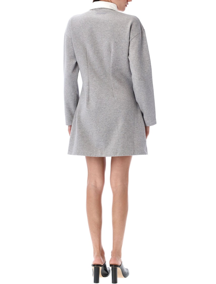 Jw Anderson J. W. Anderson Polo Mini Dress In Gray