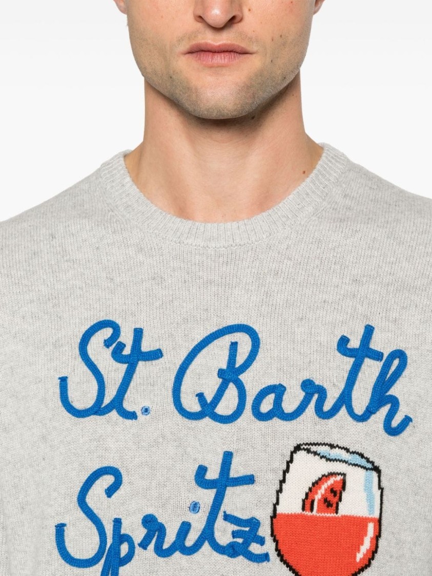 Mc2 Saint Barth X Spritz Heron Sweater In Grey