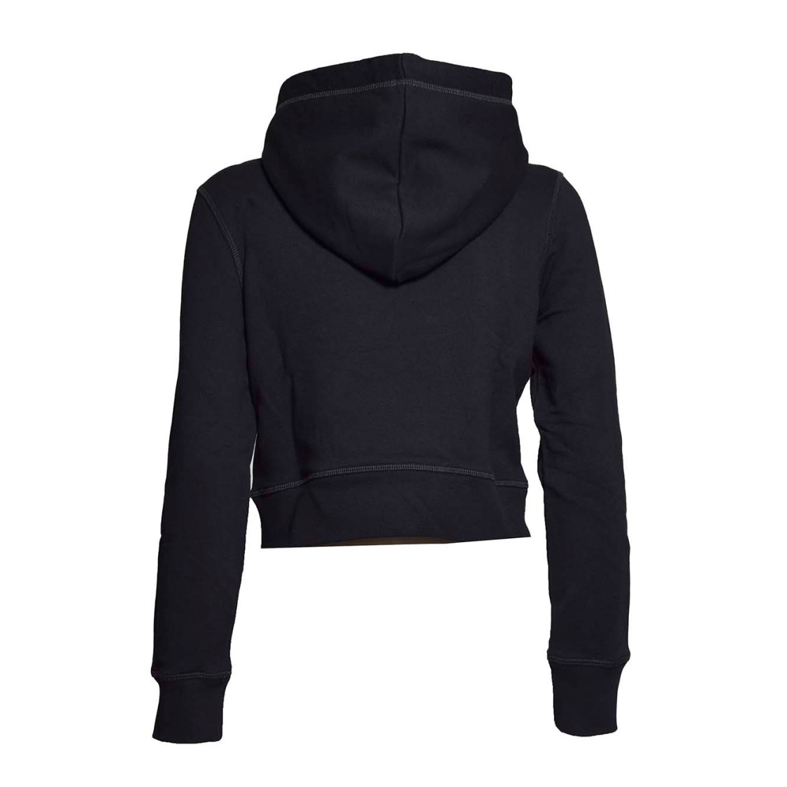 DSQUARED2 DSQUARED2 BLACK COTTON MINI FIT HOODIE