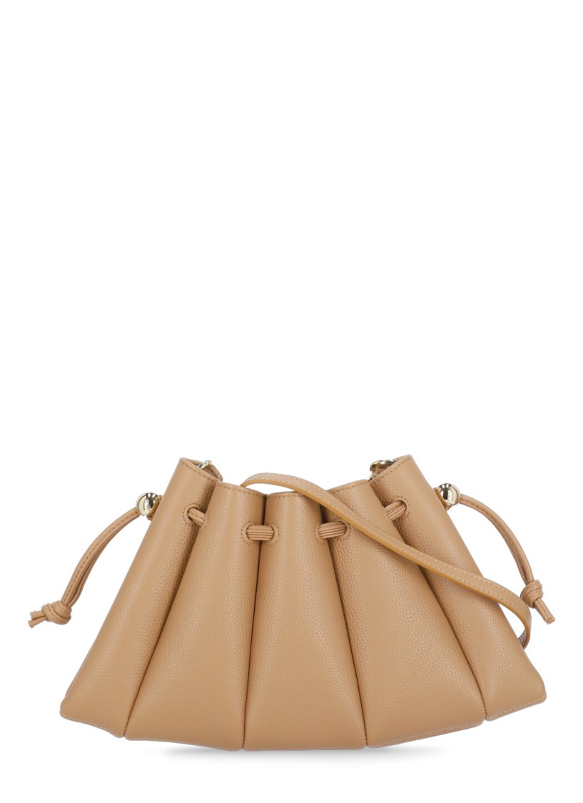 Themoirè Brown Vegan Leather Dafne Bottalato Shoulder Bag In Brown