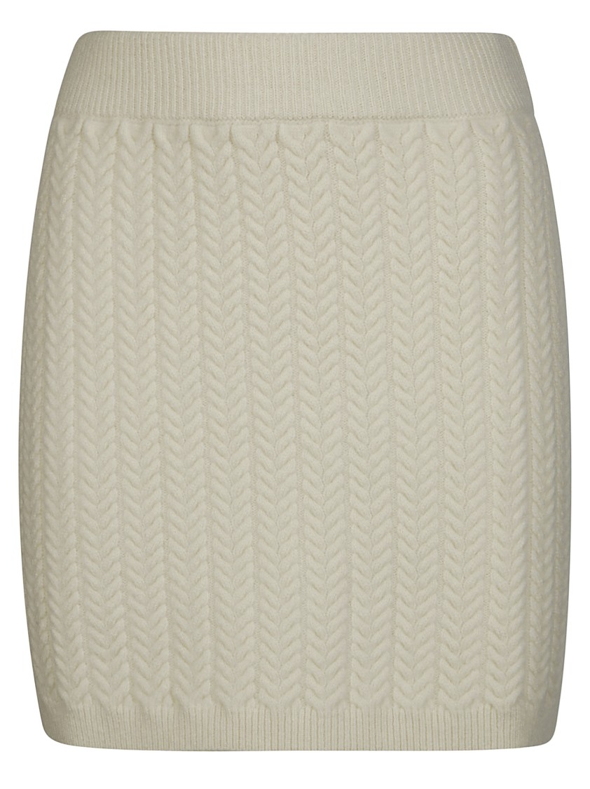 Sportmax Earry1 Knit Skirt In Neutral