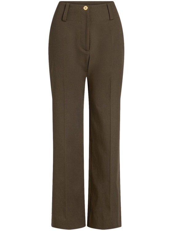 パンツ Patou Tailored Brown Trousers With High Waist Patou Tailored Brown Trousers With High Waist | THE LIST