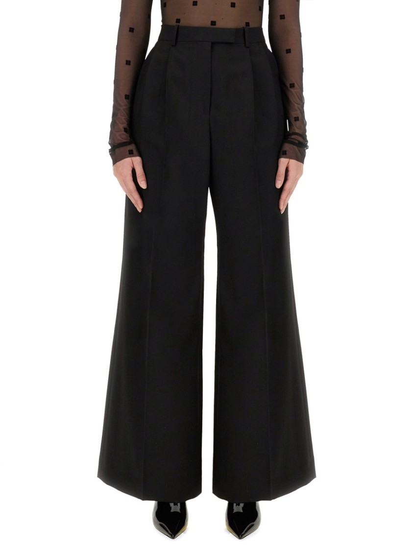 Shop Givenchy Tailored Black Pantsuit With Wide-leg Trousers