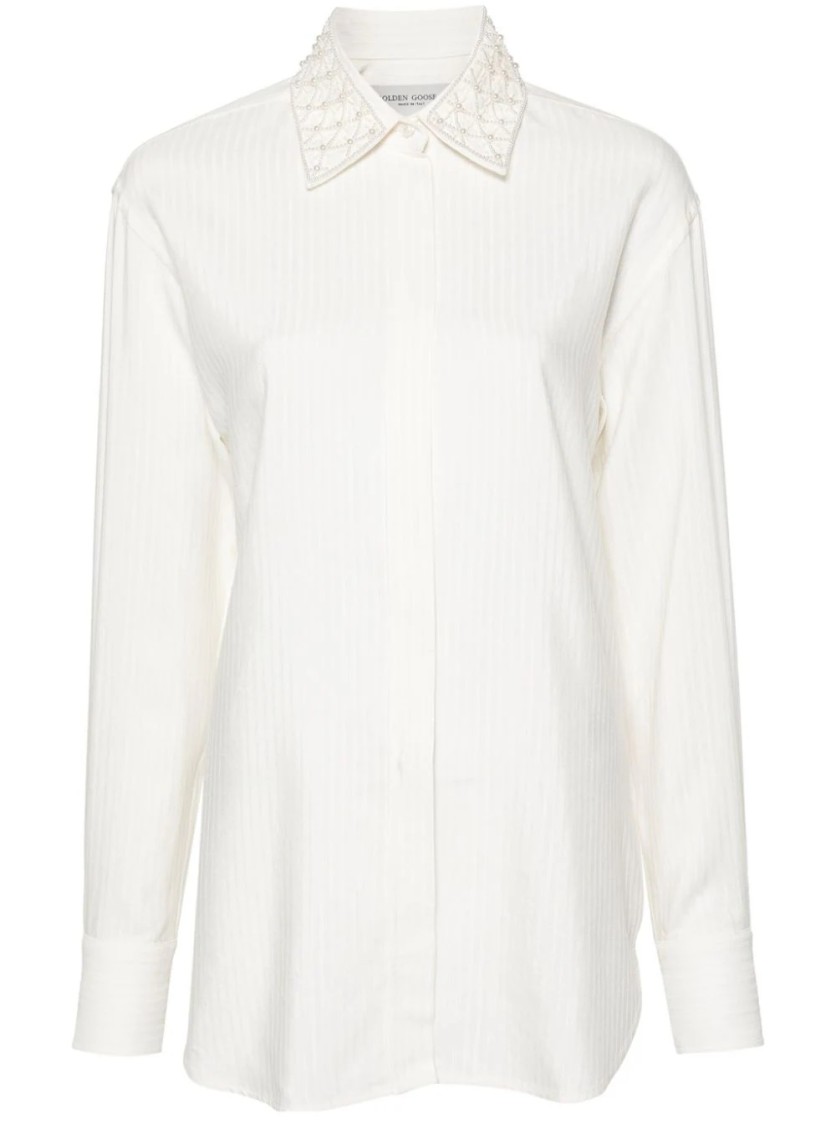 Golden Goose Journey Ws Boyfriend Basic Shirt In White