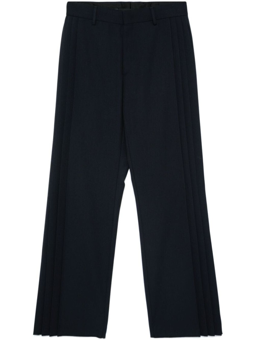 Fendi Wide-leg Trousers With Sharp Pleats