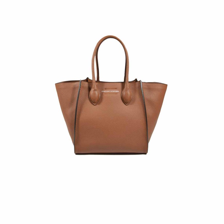トートバッグ Ermanno Scervino Maggie Medium Shopping Bag In Camel Leather Ermanno Scervino Maggie Medium Shopping Bag In Camel Leather