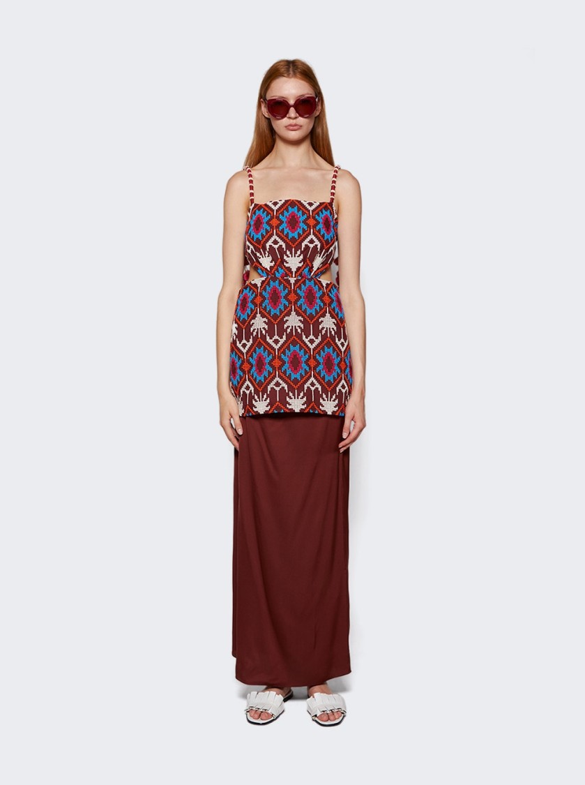 Johanna Ortiz Leyenda Anudada Mini Dress