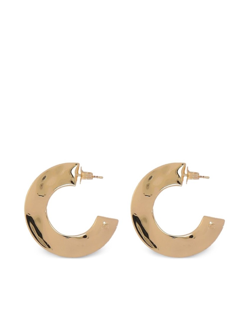 Federica Tosi Polished Crescent-shaped Gold Earrings By In Gold