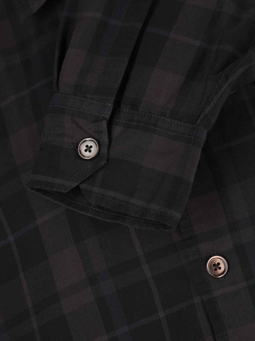 Our Legacy Borrowed Plaid Button-up Shirt In Black