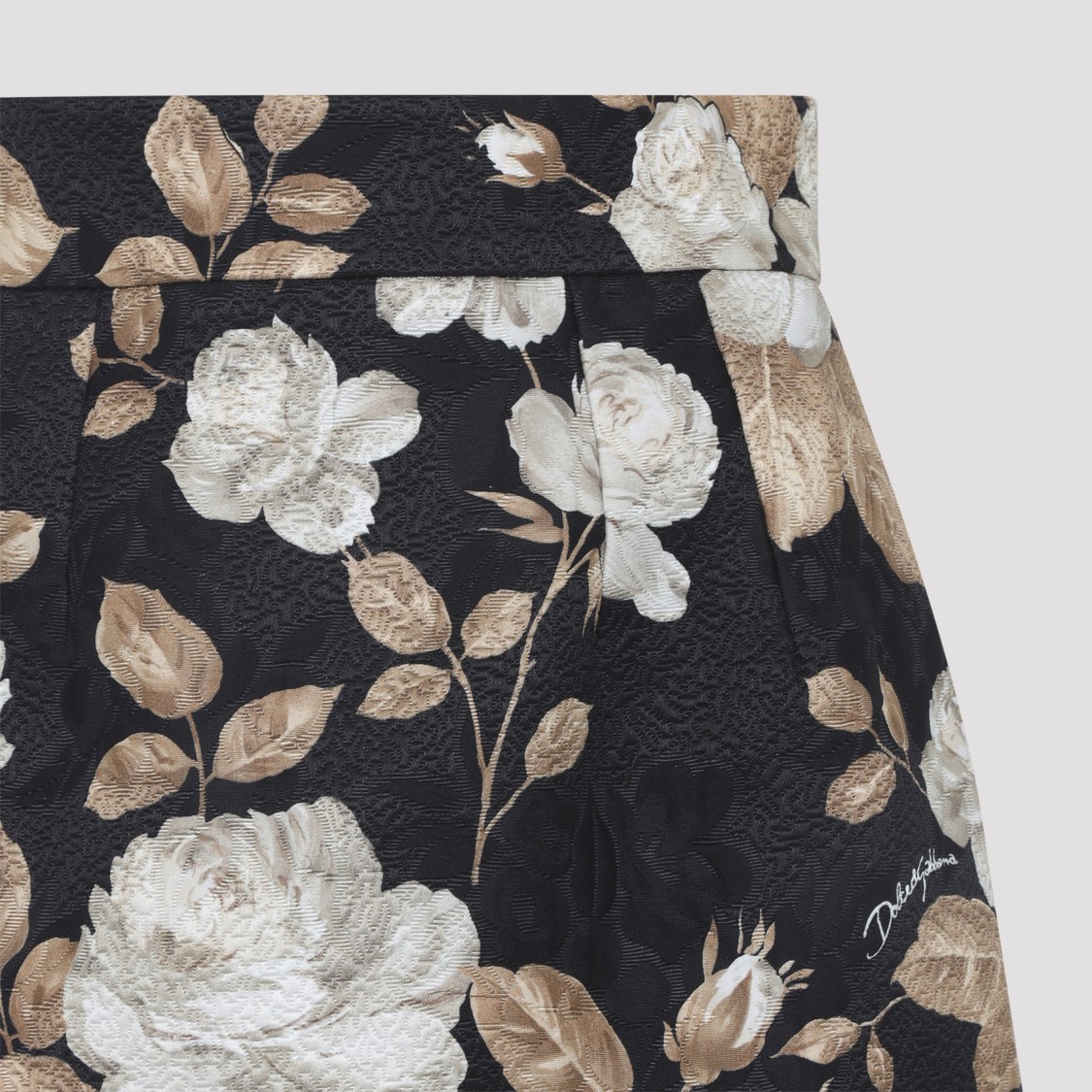 Dolce & Gabbana Multicolour Jacquard Floral Skirt In Multi