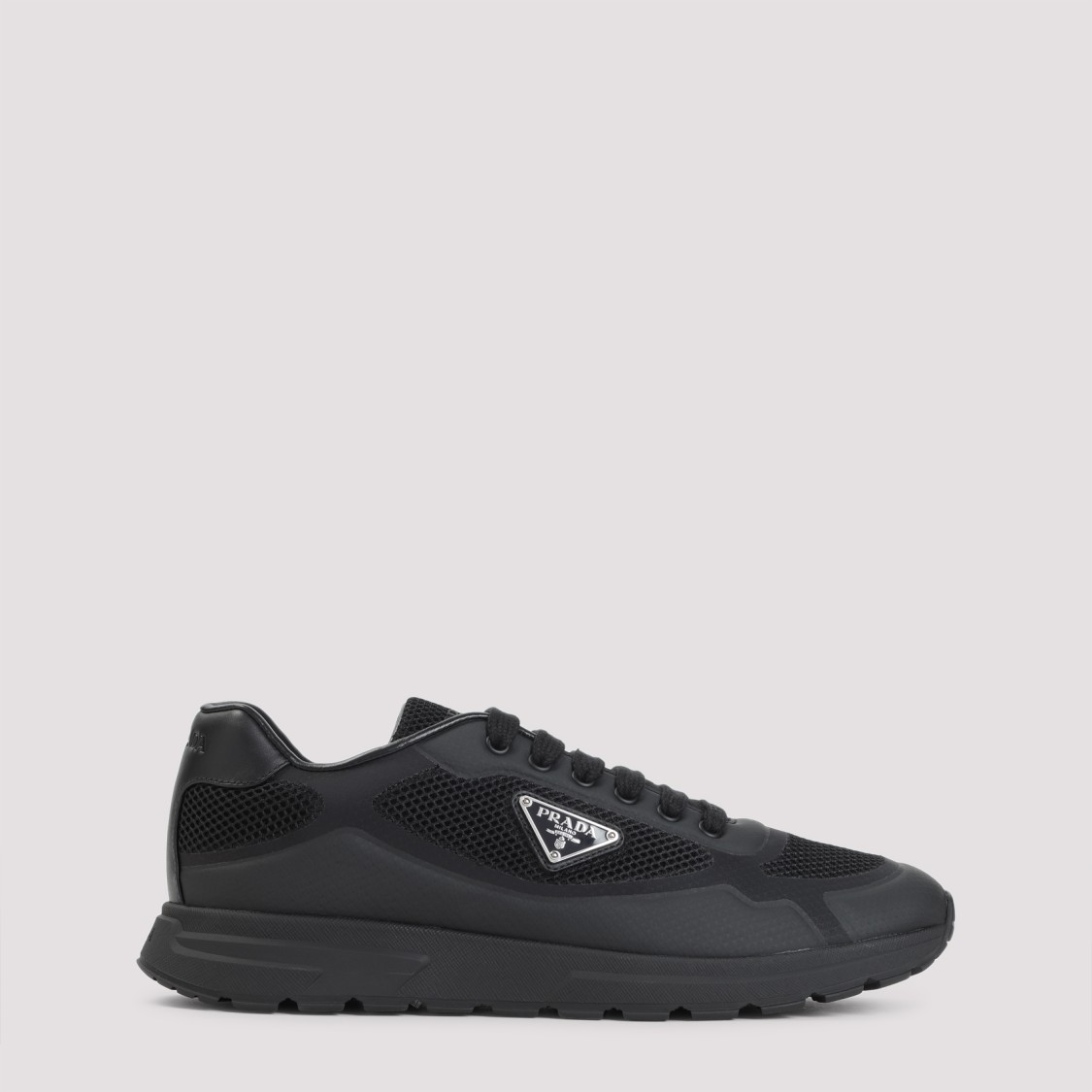 Prada Sneakers Prax 2.0 In Black Fabric And Mesh Men In Black