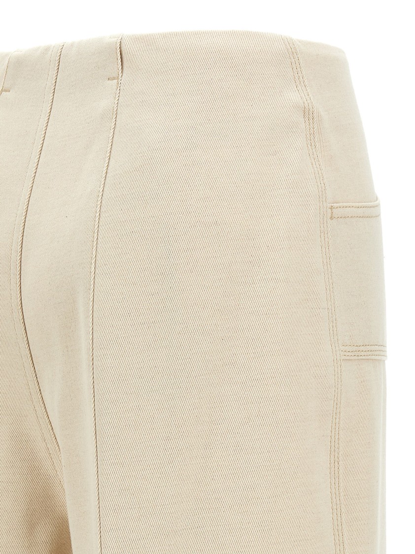 Philosophy Di Lorenzo Serafini Straight Wide-leg Cotton Blend Canvas Pants In Multi