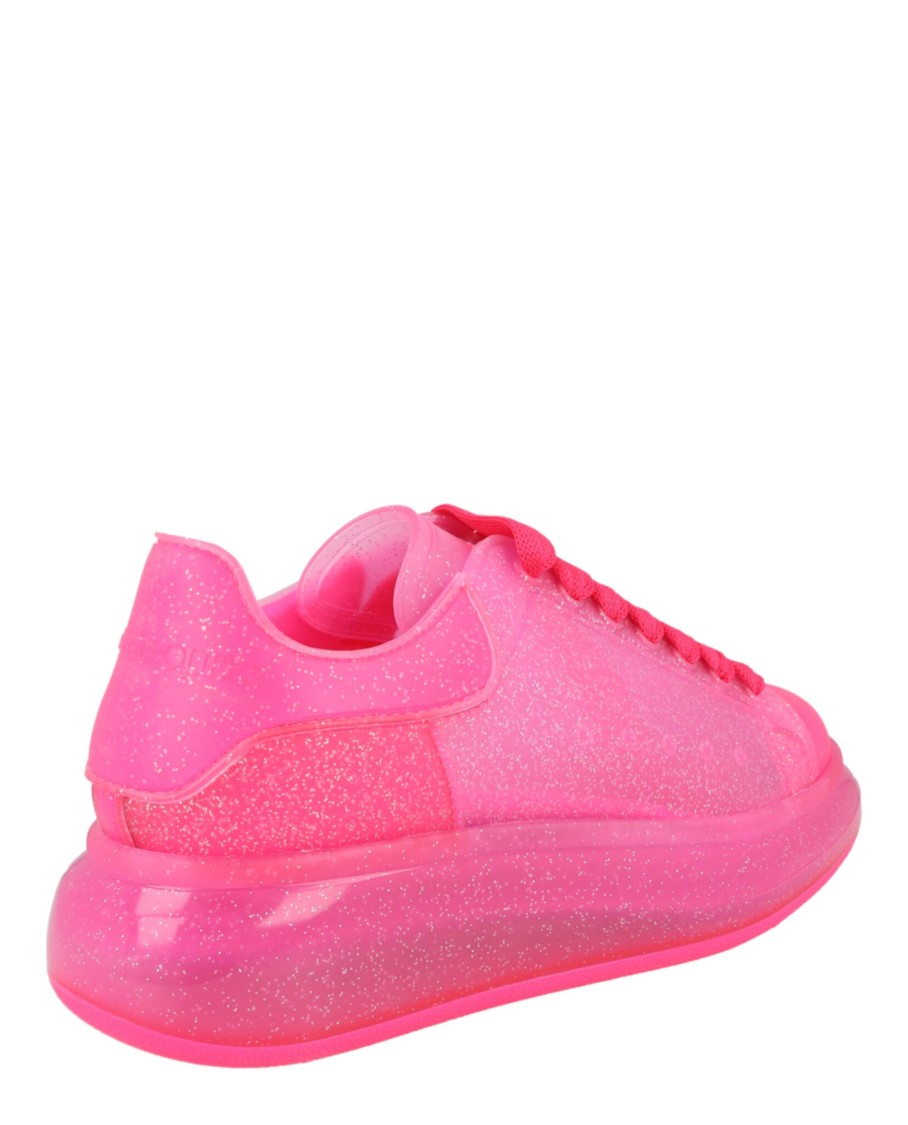 Alexander Mcqueen Woman Sneakers Fuchsia Size 7.5 Thermoplastic Polyurethane In Pink