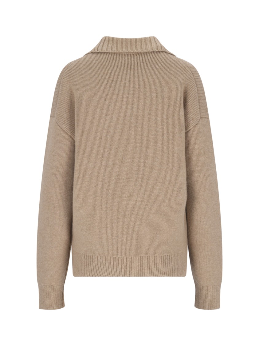 Khaite "bristol" Beige Cashmere Sweater In Neutrals