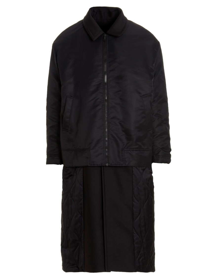 トレンチコート Valentino Pink PP Collection reversible long coat Black Valentino Pp Collection Reversible Long Coat In Black | ModeSens