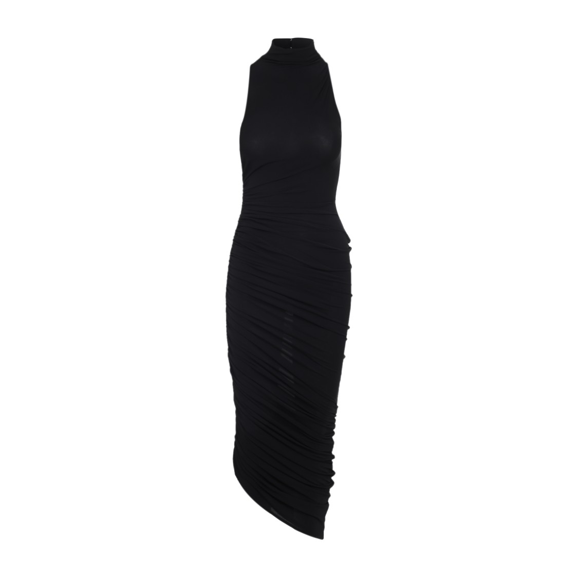 Jacquemus Womens Black Piazza Draped Stretch-woven Maxi Dress Xs In Black