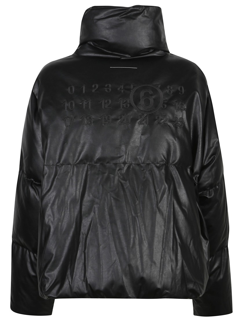 Mm6 Maison Margiela Mm6 By Maison Margiela Oversized Black Sports Jacket With Double-zipper Closure In Black
