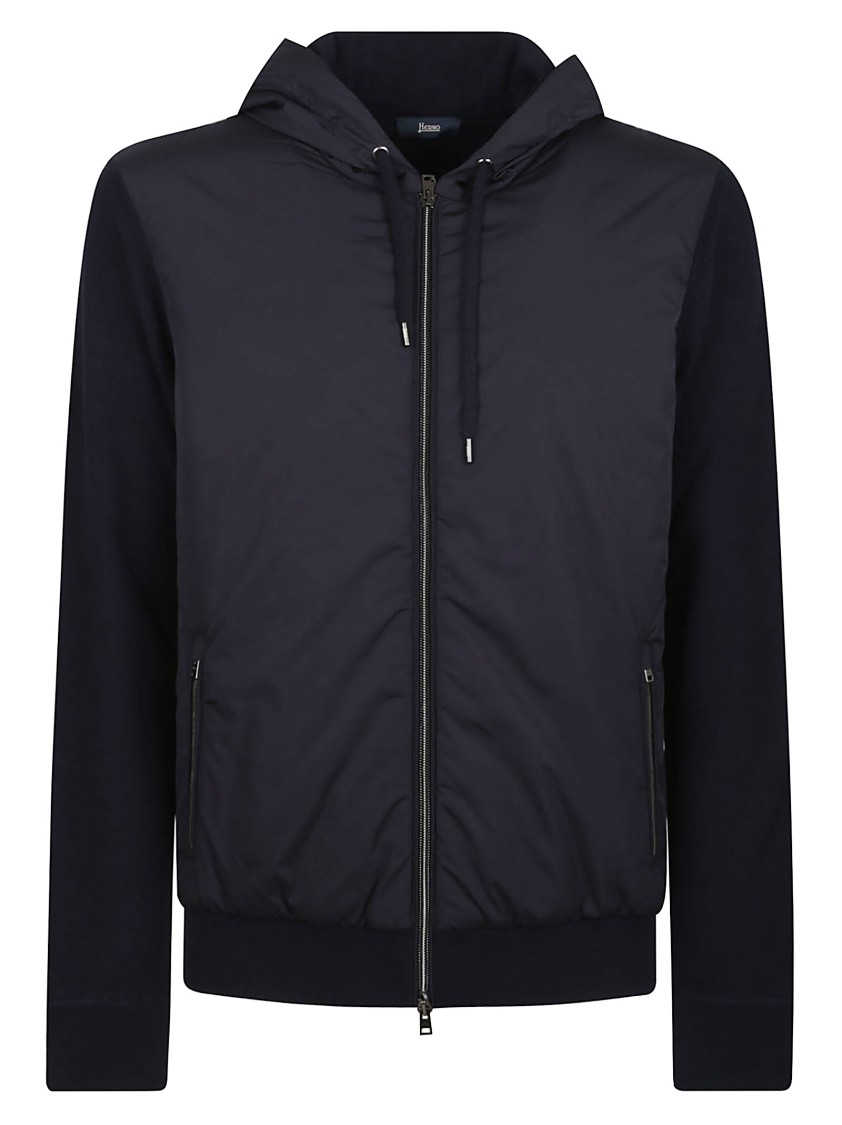 Herno Combined Padded Sweatshirt Jacket