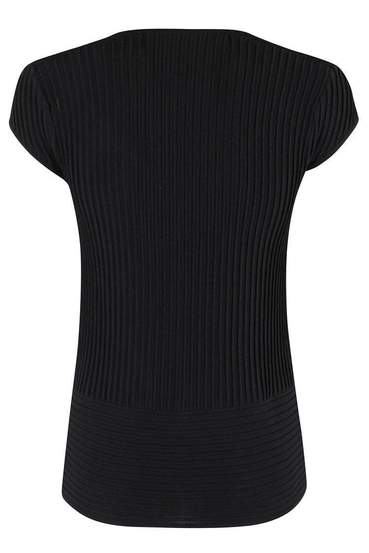 Shop Federica Tosi Tubular Cap Sleeve Top In Black