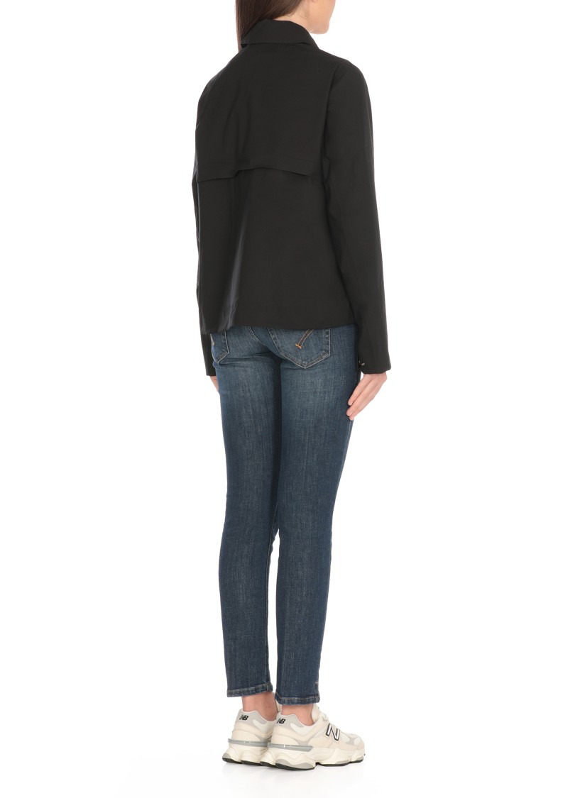 K-way Black Arabel Strech Jacket In Black