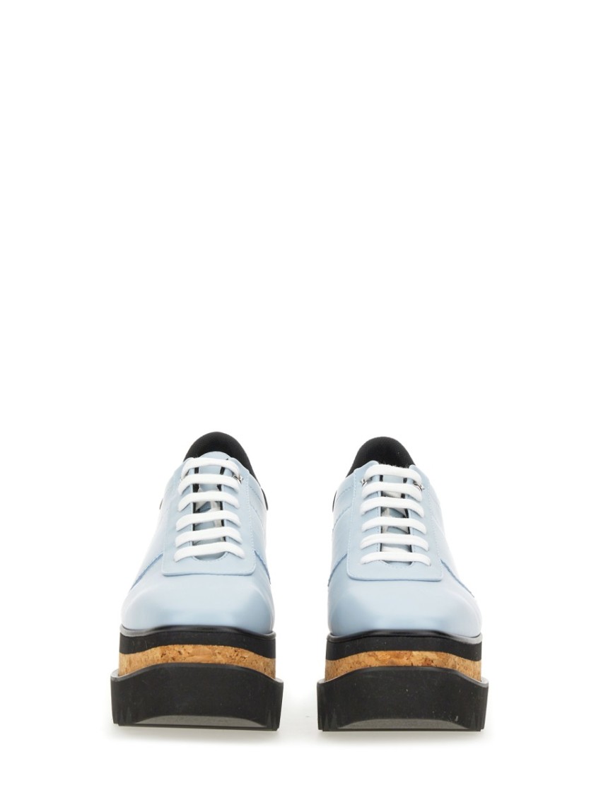 Shop Stella Mccartney "sneak Elyse" Wedge Sneaker In Blue