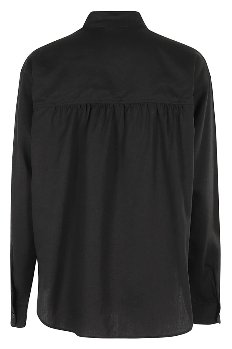 Isabel Marant Étoile Violeta Shirt In Black Wool And Polyester In Black