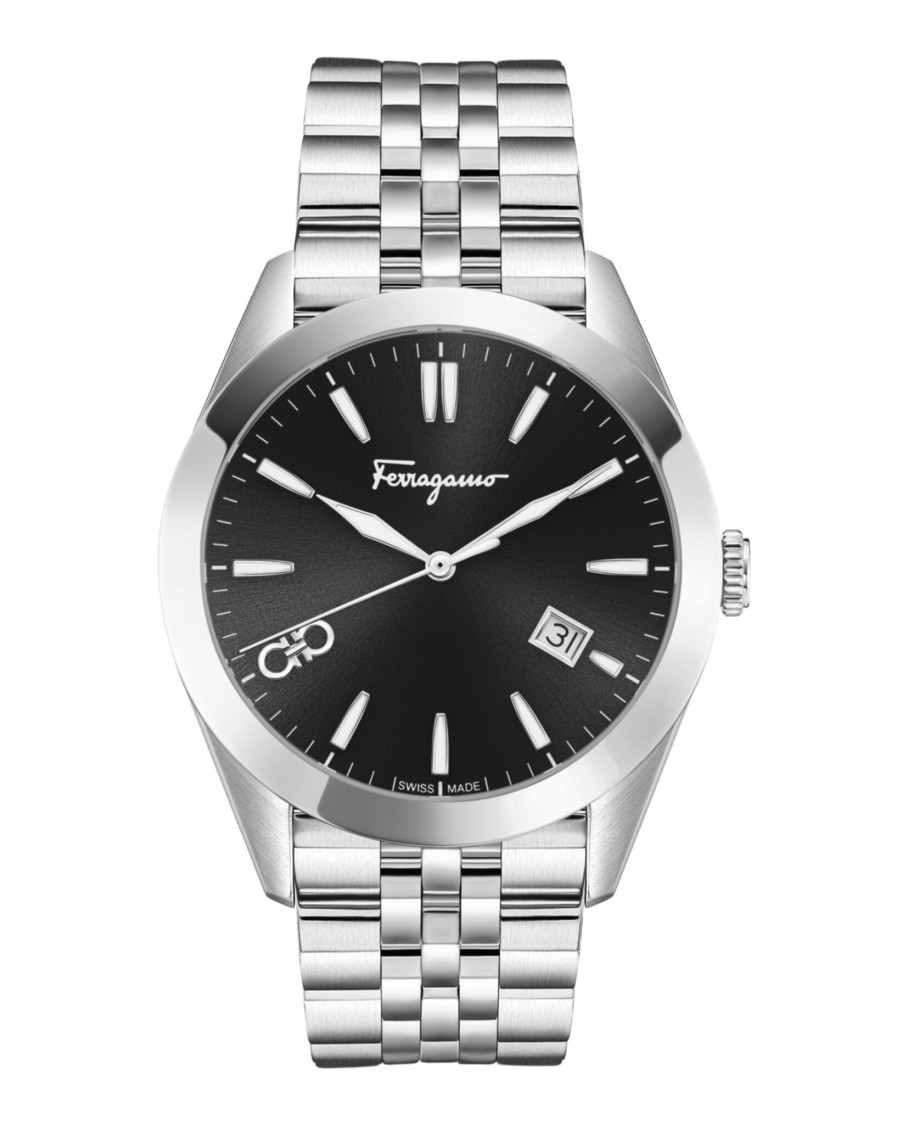 Ferragamo Classic Bracelet Watch In Metallic