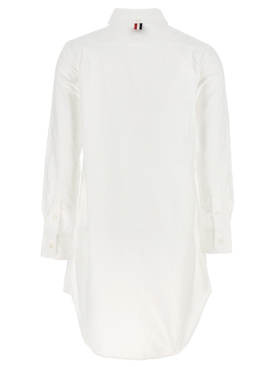 Thom Browne 'Rwb' Chemise Dress Midi in White | THE LIST
