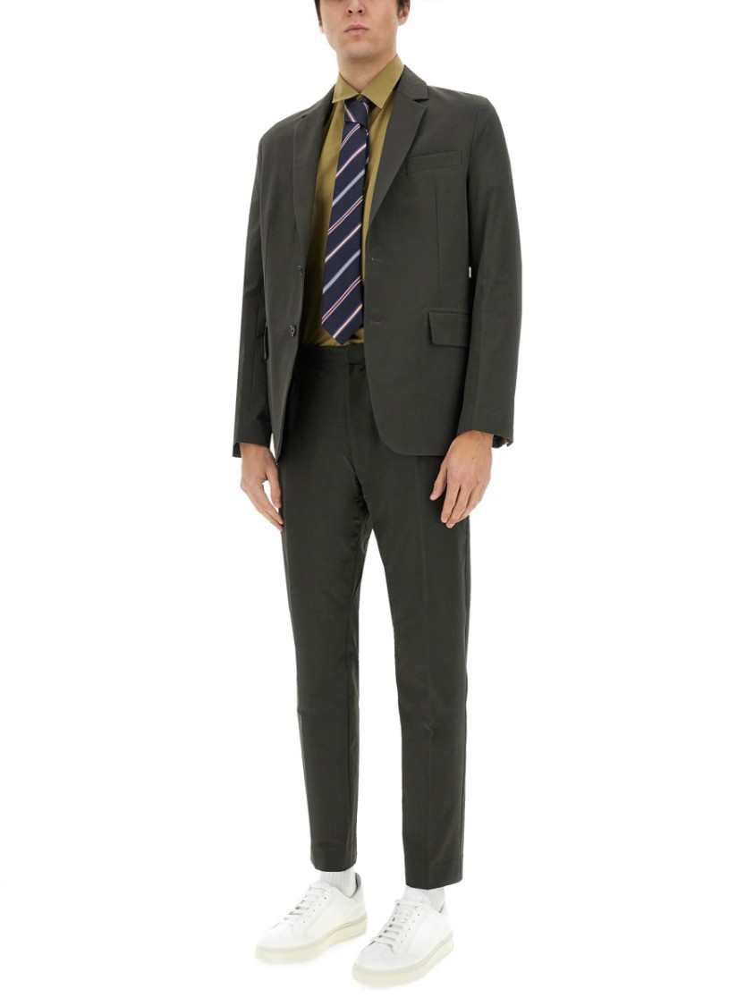 Shop Paul Smith Regular Fit Cotton Shirt In Green
