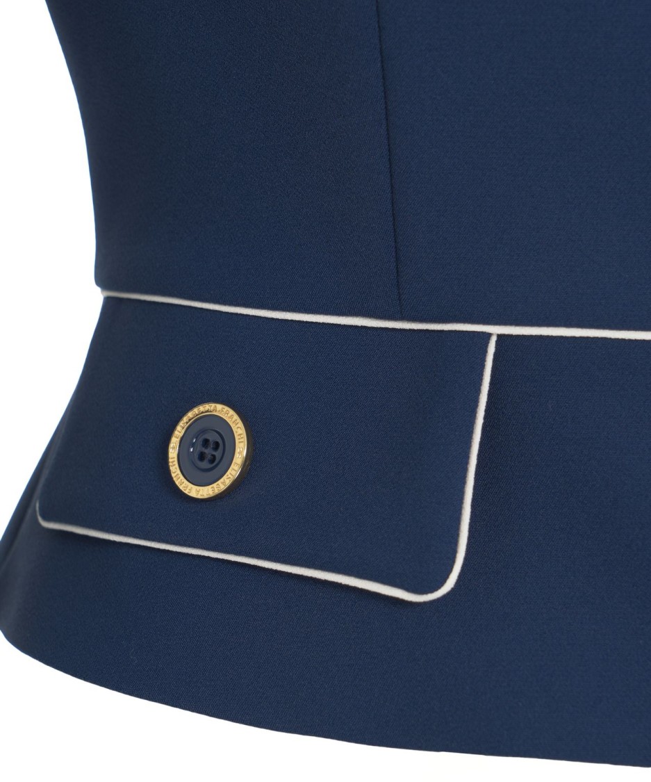ELISABETTA FRANCHI ELISABETTA FRANCHI CRÊPE BLAZER WITH FOULARD