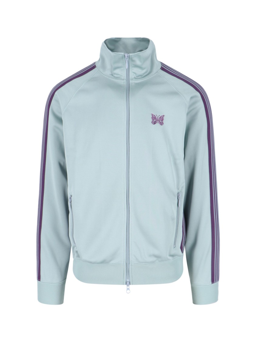 Shop Needles High-collared Zip Jacket – Light Blue