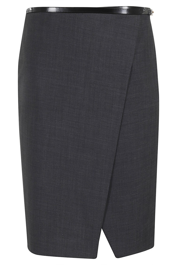 PHILOSOPHY DI LORENZO SERAFINI PHILOSOPHY DI LORENZO SERAFINI WRAP-AROUND WOOL-BLEND SKIRT