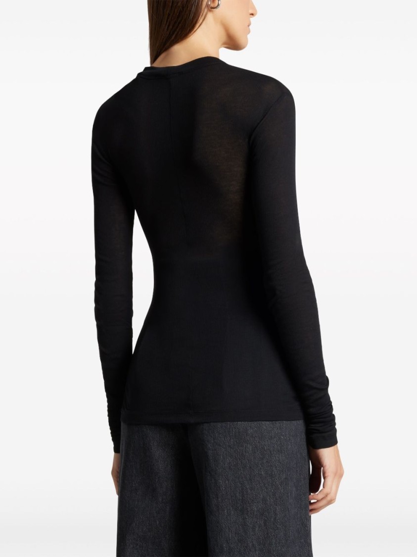 Bite Studios Semi-transparent T-shirt In Black